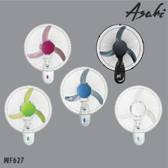 ASAHI Original 16 inch Wall Fan | Electric Fan 3 Speed Setting WF-627 w/ Free 5w Bulb
