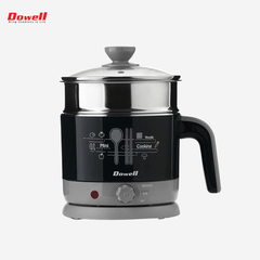 Dowell 1.2L Mini - chef Electric Kettle | Multi Cooker Stainless Steel Pot w/ Steamer - Winland Depot