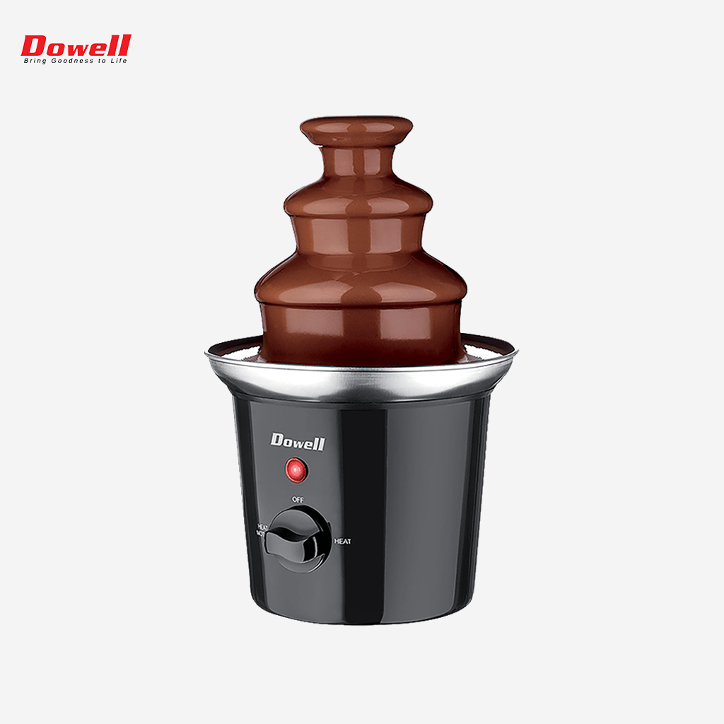 Dowell CF - 105PS 300ml 3 tiers Chocolate Fountain Fondue Maker (Black) - Winland Depot