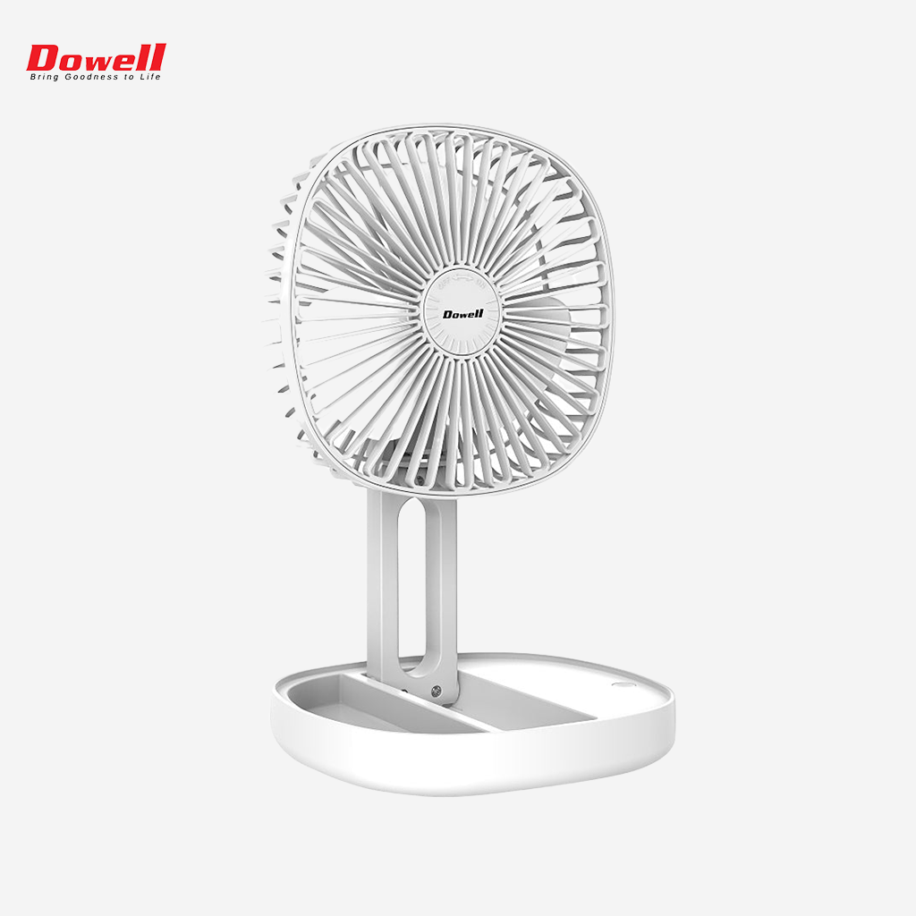 Dowell Portable Rechargeable Fan with Removable front grill for easy cleaning UF - 101F - Winland Depot