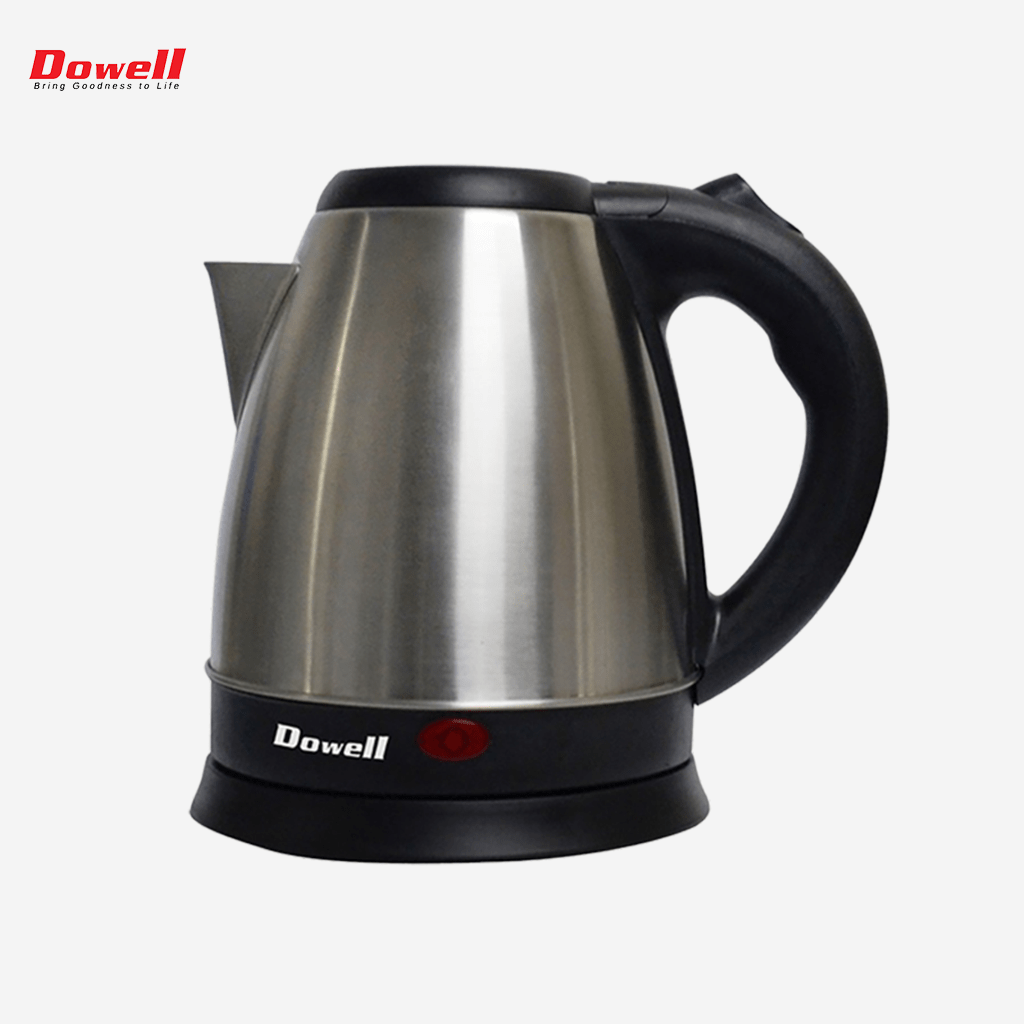 Dowell Stainless Steel 1.8 Liter Electric Kettle Water Heater EK - 182S - Winland Depot