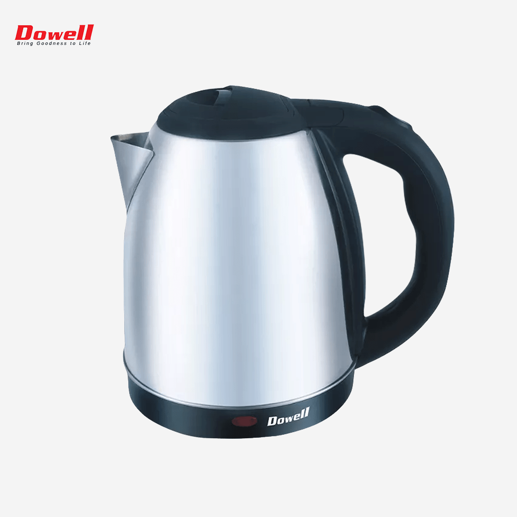 Dowell Stainless steel Electric Kettle Water Heater 1.2L w/ Auto Shut Off EK - 120S - Winland Depot