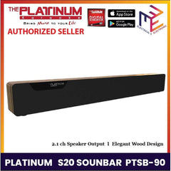Platinum Soundbar PTSB-90 S20 2.1CH with Bluetooth/USB/AUX *WINLAND*