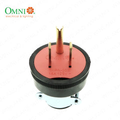 Omni by Winland Heavy Duty Parallel Plug with Grounding 15A 250V~ WPR-003