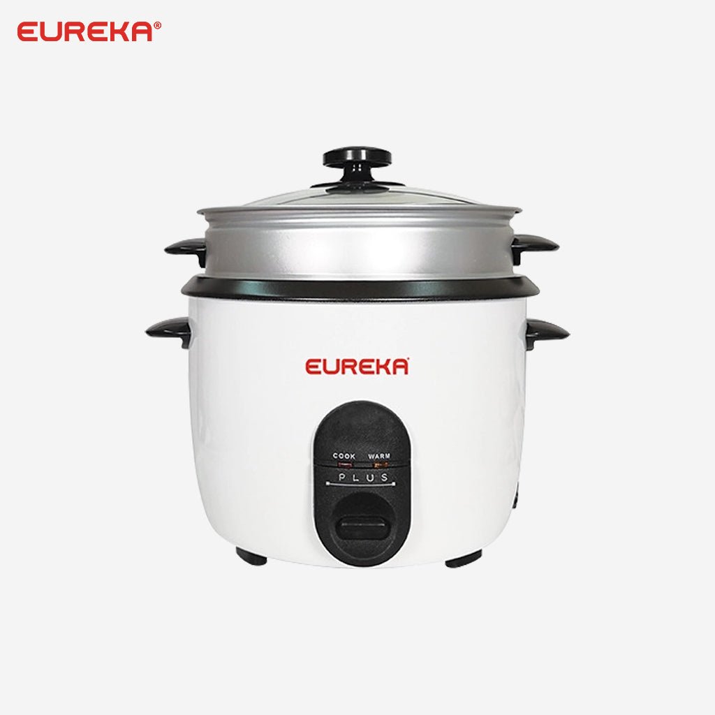Eureka 1.0L | 3 - 5 Cups Automatic Drum Type Rice Cooker Glass Cover w/ Steamer EDR - 1.0L SP - Winland Depot