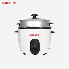 Eureka 1.0L | 3 - 5 Cups Automatic Drum Type Rice Cooker Glass Cover w/ Steamer EDR - 1.0L SP - Winland Depot