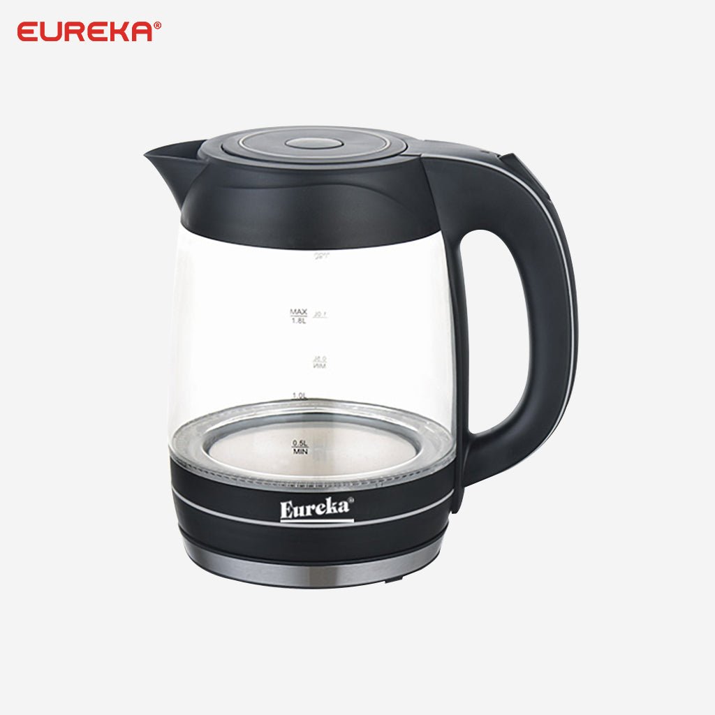 Eureka 1.8 Liter Electric Kettle Glass with LED | Water Heater EK - 1.8 GLED - Winland Depot