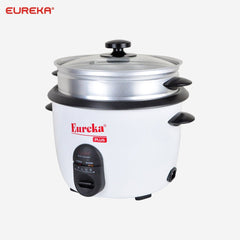 Eureka 1.8L / 8 - 10 Cups Drum Type Rice Cooker Glass Cover w/ Steamer EDR - 1.8L SP - Winland Depot