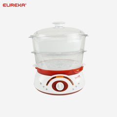 Eureka 2 - Layer Transparent & Collapsible Steamer Trays Electric Food Steamer w/ Food Tray - Winland Depot