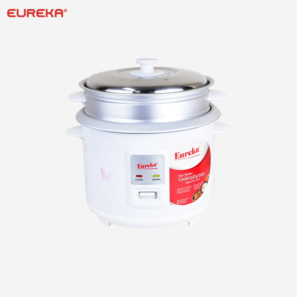 Eureka Rice Cooker 1.0L serves 5cups with Steamer ERC - 1.0LJ - Winland Depot