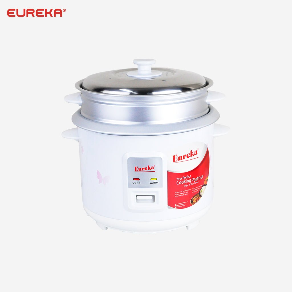 Eureka Rice Cooker 1.8L serves 8 - 10cups with Steamer ERC - 1.8LJ - Winland Depot