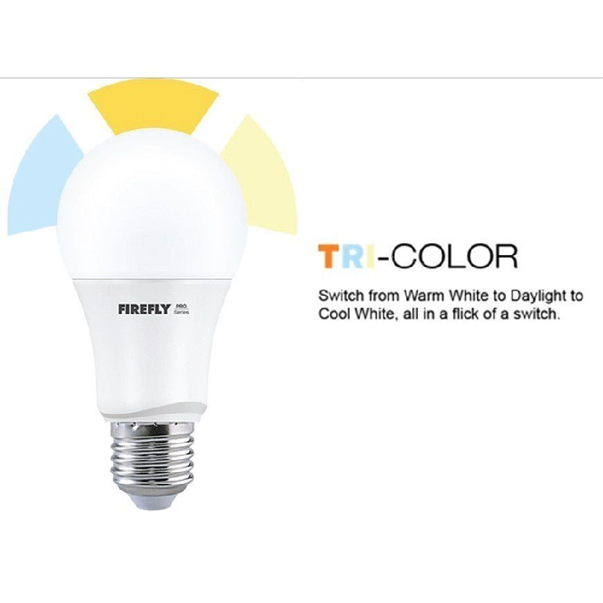 Firefly 3 in 1 Tri - Color LED Bulb 8 Watts E27 Daylight Cool White / Warm White FBF508TC - Winland Depot