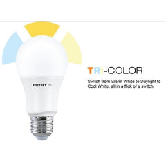 Firefly 3 in 1 Tri - Color LED Bulb 8 Watts E27 Daylight Cool White / Warm White FBF508TC - Winland Depot