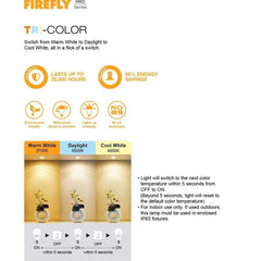 Firefly 3 in 1 Tri - Color LED Bulb 8 Watts E27 Daylight Cool White / Warm White FBF508TC - Winland Depot