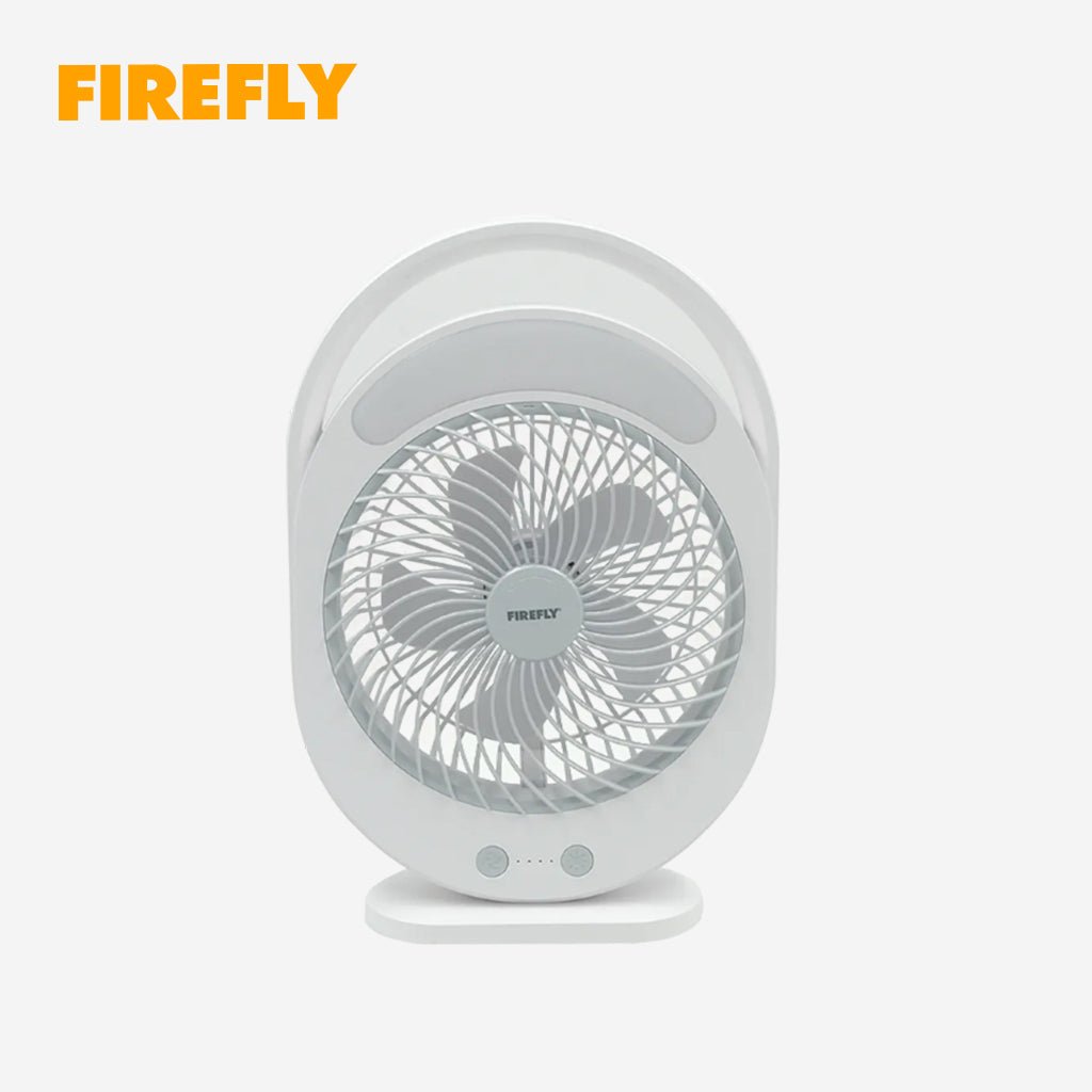 Firefly Multifunction Rechargeable 12W Desk Fan / Table Fan with Night Light FEL658 - Winland Depot