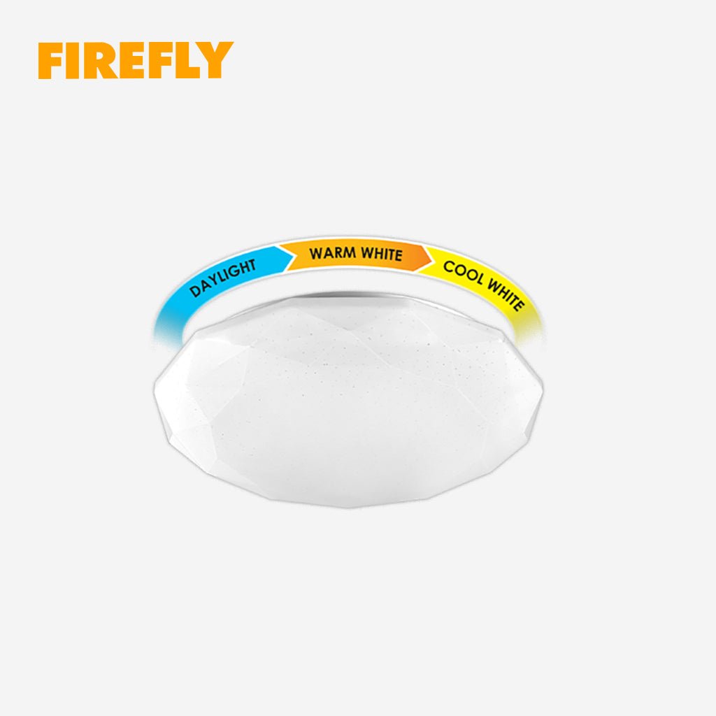 Firefly Tri - Color Crystal Ceiling Lamp Basic Series LED Light - ECL324TC - Winland Depot
