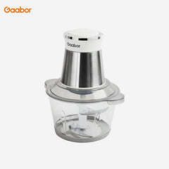Gaabor 2L Grinder Chopper Meat Grinder 300 Watt 2L Transparent Bowl Food Grade - White - Winland Depot