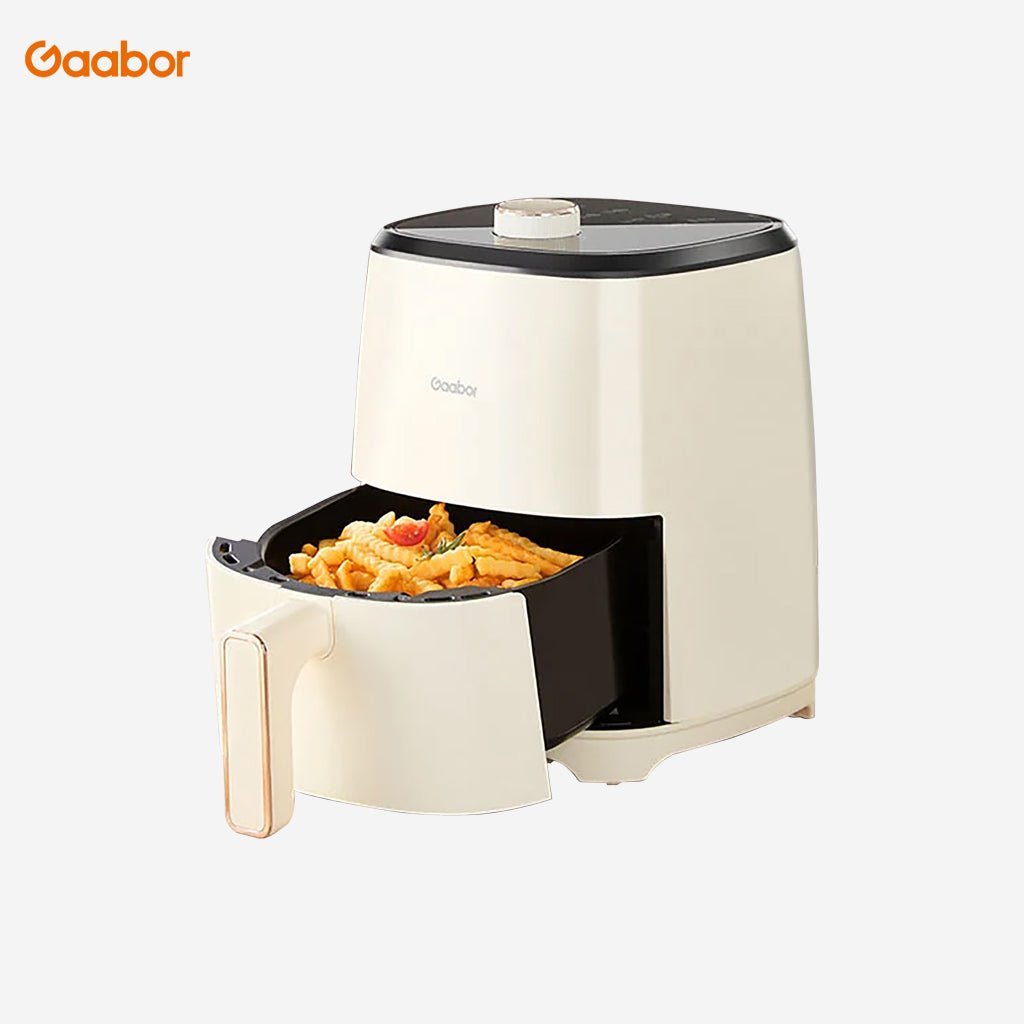 Gaabor 4.0L Multifunctional White & Dual knob & Non - sticky, Oil less Air Fryer For Roast - Winland Depot