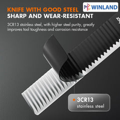 Gaabor 6 pieces Stainless Steel Thick blade and Wavy curve Knife Set - Winland Depot