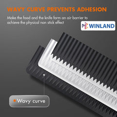 Gaabor 6 pieces Stainless Steel Thick blade and Wavy curve Knife Set - Winland Depot