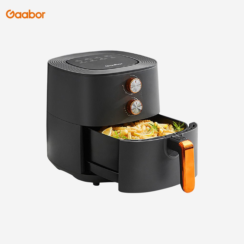 Gaabor 6.5L Air Fryer Double Knob Control Oilless Healthy Cooker, 8 Preset Menus for Bake - Winland Depot