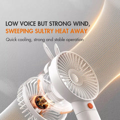 Gaabor Hand - held Fan Portable Mini Fan USB Rechargeable Handy Pocket Cooling Fan - Winland Depot
