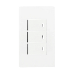 Powerhouse Electric 1/2/3 Gang Plate with 3 Way Switch 120mm x 70mm (250V/10A)