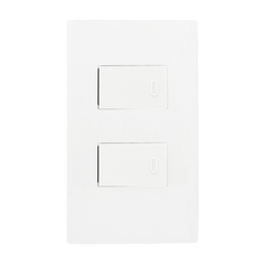 Powerhouse Electric 1/2/3 Gang Plate with One Way Switch 120mm x 70mm 250V-10A