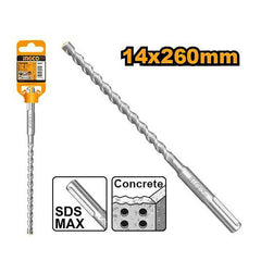 Ingco Ingco SDS Plus Masonry Drill Bit 10mm-14mm x 260mm for Concrete Masonry Wall Stone ING-HT
