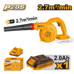 Ingco Lithium-Ion Cordless Blower 20V No-load speed: 18000rpm ING-CT