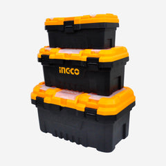 Ingco Ingco 3pcs Plastic Tool Box Set with Removable Tray PBXK0301 / PBXK0302 ING-HT
