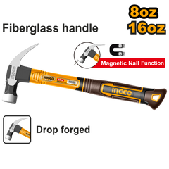 Ingco Ingco Claw Hammer 8oz/220g | 16oz/450g | 20oz/560g Strong Three-Color Fiberglass Handle