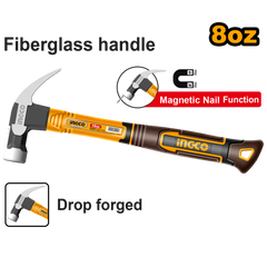 Ingco Ingco Claw Hammer 8oz/220g | 16oz/450g | 20oz/560g Strong Three-Color Fiberglass Handle