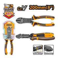 Ingco Ingco 8inch/200mm & 9inch/228mm Compound Action Diagonal Cutting Pliers ING-HT