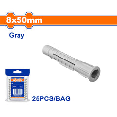 Wadfow Universal Plastic Anchor Tox PE Material (Gray) WAD-HT