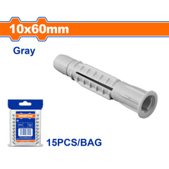 Wadfow Universal Plastic Anchor Tox PE Material (Gray) WAD-HT