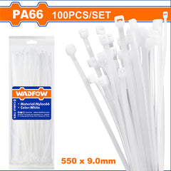 Wadfow 100pcs Multipurpose Nylon Cable Ties Self Locking Zip Ties Cable 9.0mm WTE3 WAD-HT