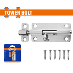 Wadfow Tower Bolt Galvanized Bolt Type Latch Pin Horizontal & Vertical Positions