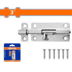 Wadfow Tower Bolt Galvanized Bolt Type Latch Pin Horizontal & Vertical Positions