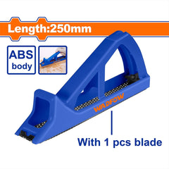 Wadfow ABS Plane body material Block Plane & Surform Plane with 1pc blade 250mm WBP110