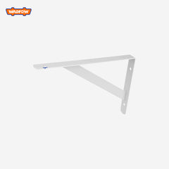 Wadfow 2mm Thick Reinforced Shelf Support Brackets with 6-Fixing Points
