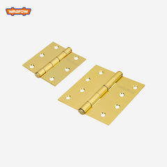 Wadfow Set of 2PCS Loose Pin Hinges Brass Bisagra Satin Brass Finish WAD-HT