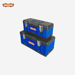 Wadfow WTB6A02 2pcs Plastic & Steel Tool Boxes Set