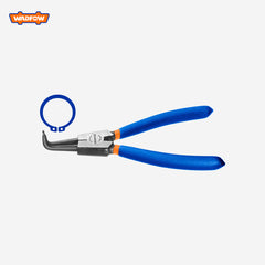 Wadfow 7"/180mm Bent Head External Plier Circlip Pliers WAD-HT