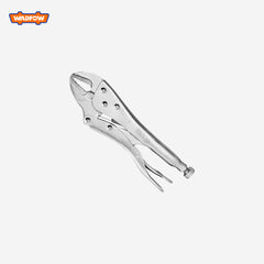 Wadfow 10inches(250mm) Carbon Steel Straight Vice Grip Plier Jaw Vise Round Pliers WAD-HT