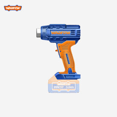 Wadfow WKH1B01 P20 Series Lithium-Ion Cordless Heat Gun 300/550°C 20V