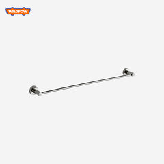 Wadfow Matte Black & Chrome Plated Zinc Alloy 60cm Towel Bar