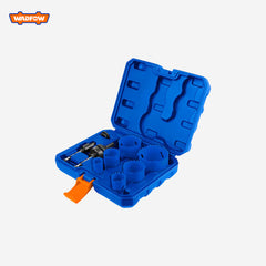 Wadfow WKJ3491 Set of 9pcs Plumbers Bi-Metal Hole Saw Set Multi Purpose Hole Cutter Drill Bit Kit