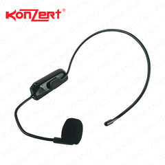 Konzert by Winland 8ON Woofer BT,FM,OTG,MSD,AUX In,Guitar Input, 1 Wireless Mic & & 1 Headworn Mic 1800W PMPO, USB, Bag OTG-8+