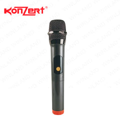 Konzert by Winland 8ON Woofer BT,FM,OTG,MSD,AUX In,Guitar Input, 1 Wireless Mic & & 1 Headworn Mic 1800W PMPO, USB, Bag OTG-8+